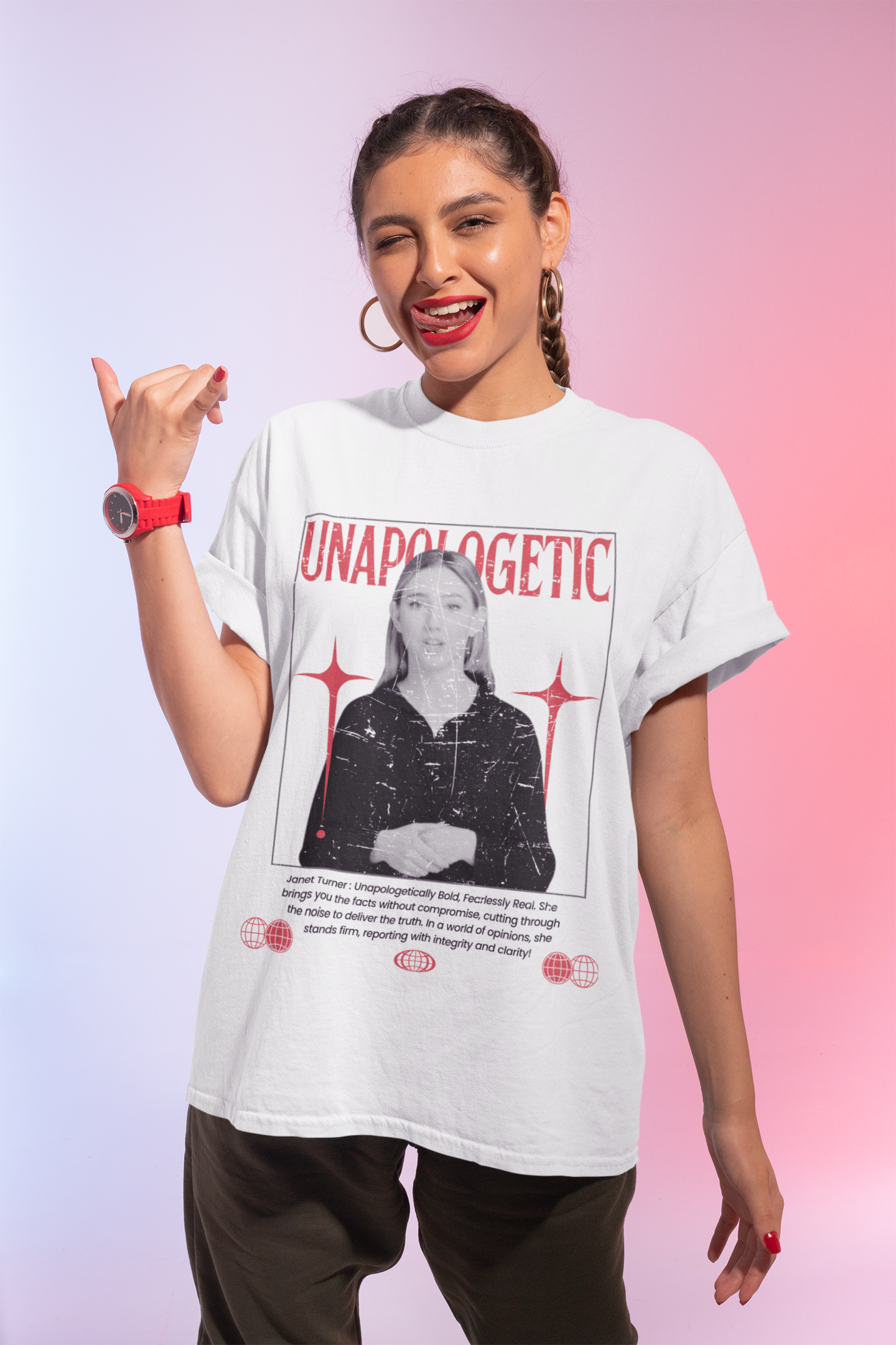 Janet Turner "UNAPOLOGETIC"  Tee